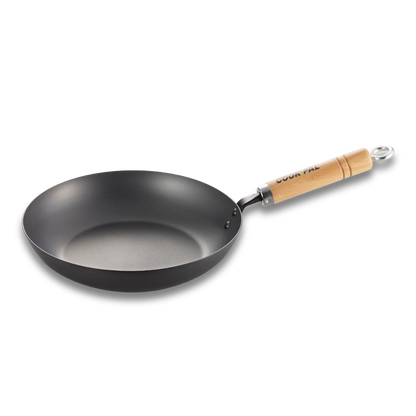 Poêle à frire en acier au carbone Yoshikawa Cook-Pal Ren 28 cm | Japon