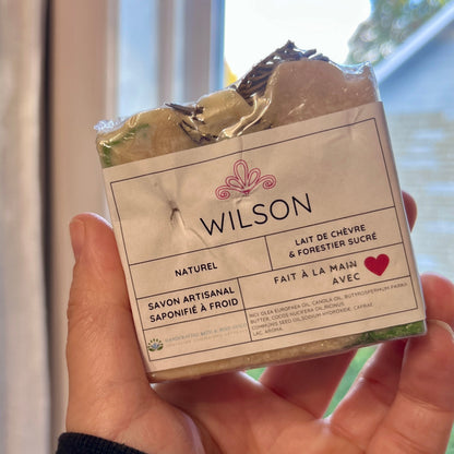 Imparfait Savon au lait de chèvre WILSON bois nordiques