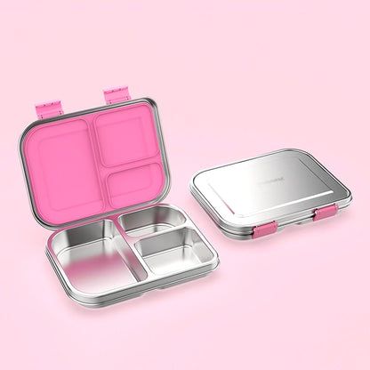 Boîte à déjeuner anti-fuite en acier inoxydable avec compartiments – Style Bento pour enfants et adultes