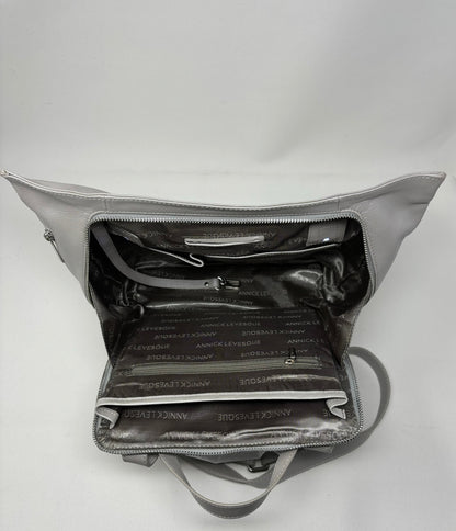 Leather backpack, beaded - Lore