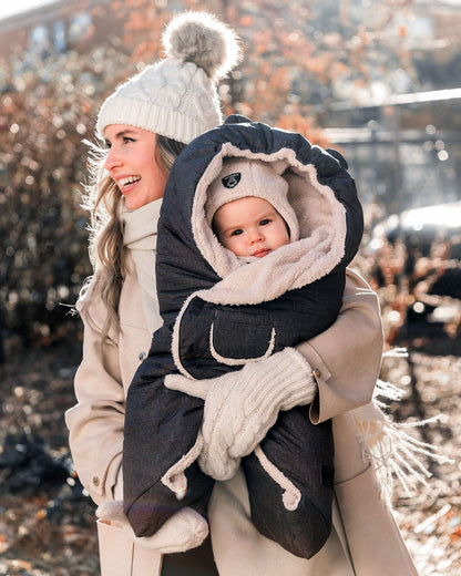 Snuggly Wrap Argent Blanc Pour Siège Auto Et Poussette