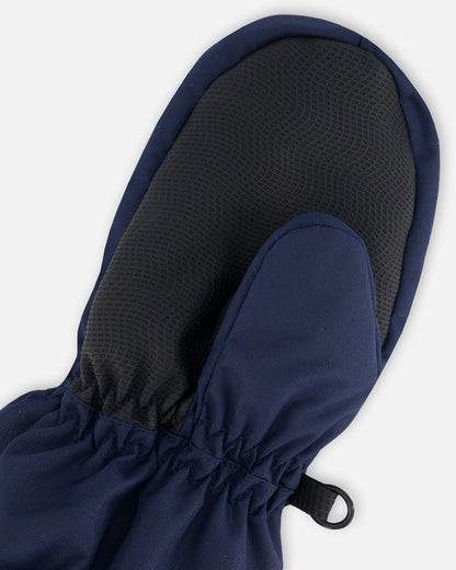 Solid Mittens Navy