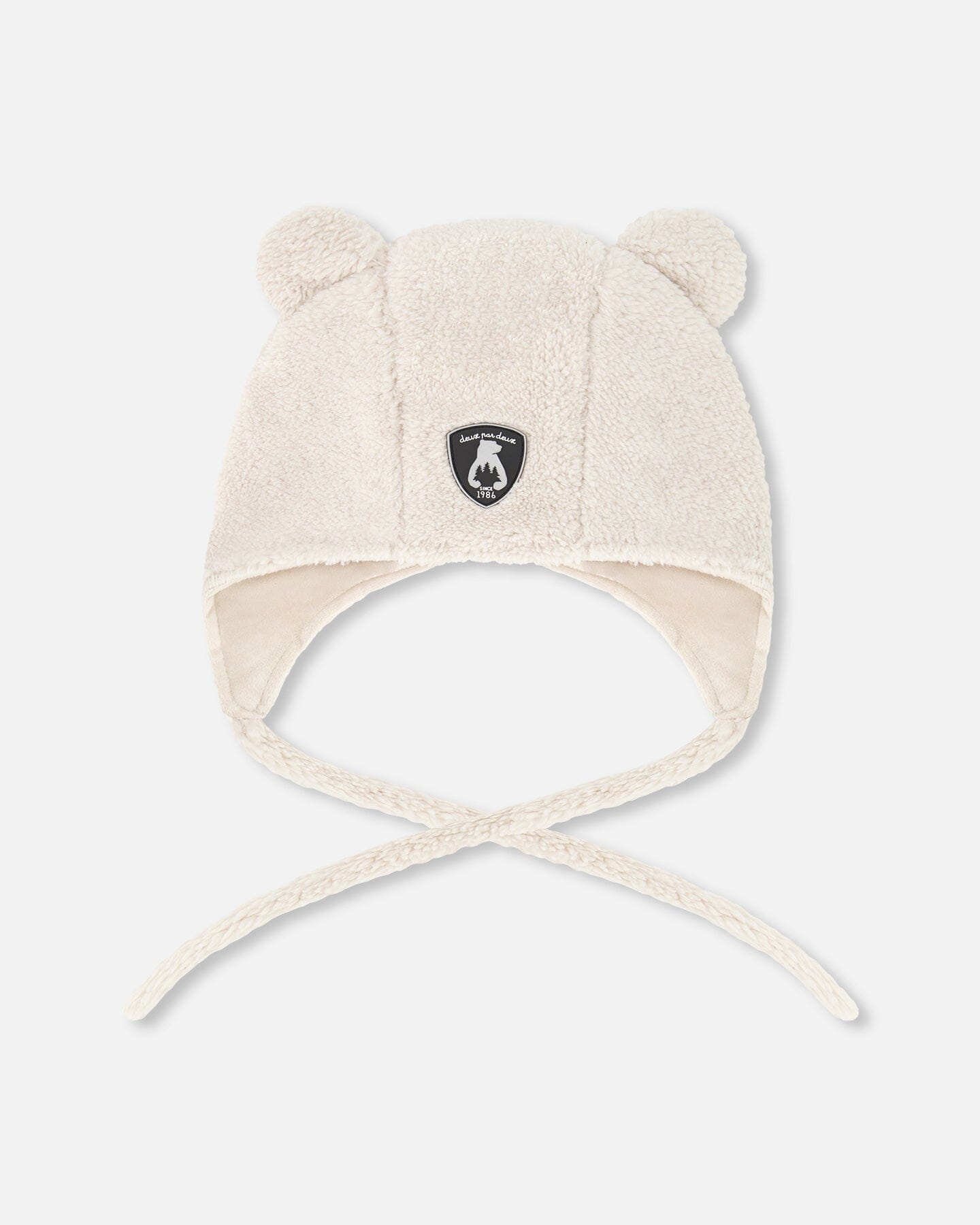 Bonnet bébé Sherpa blanc cassé