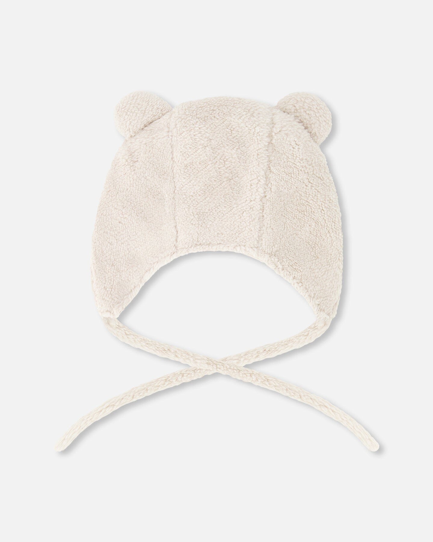 Bonnet bébé Sherpa blanc cassé