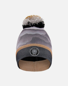 Bonnet gris avec des montagnes