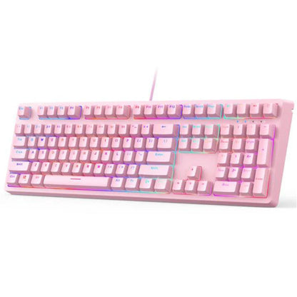 AUKEY G15 Mechanical Gaming Keyboard RGB Pink