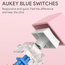 AUKEY G15 Mechanical Gaming Keyboard RGB Pink