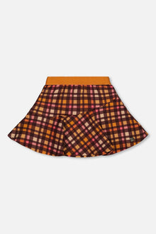 Jupe Milano Plaid Magenta et Marron