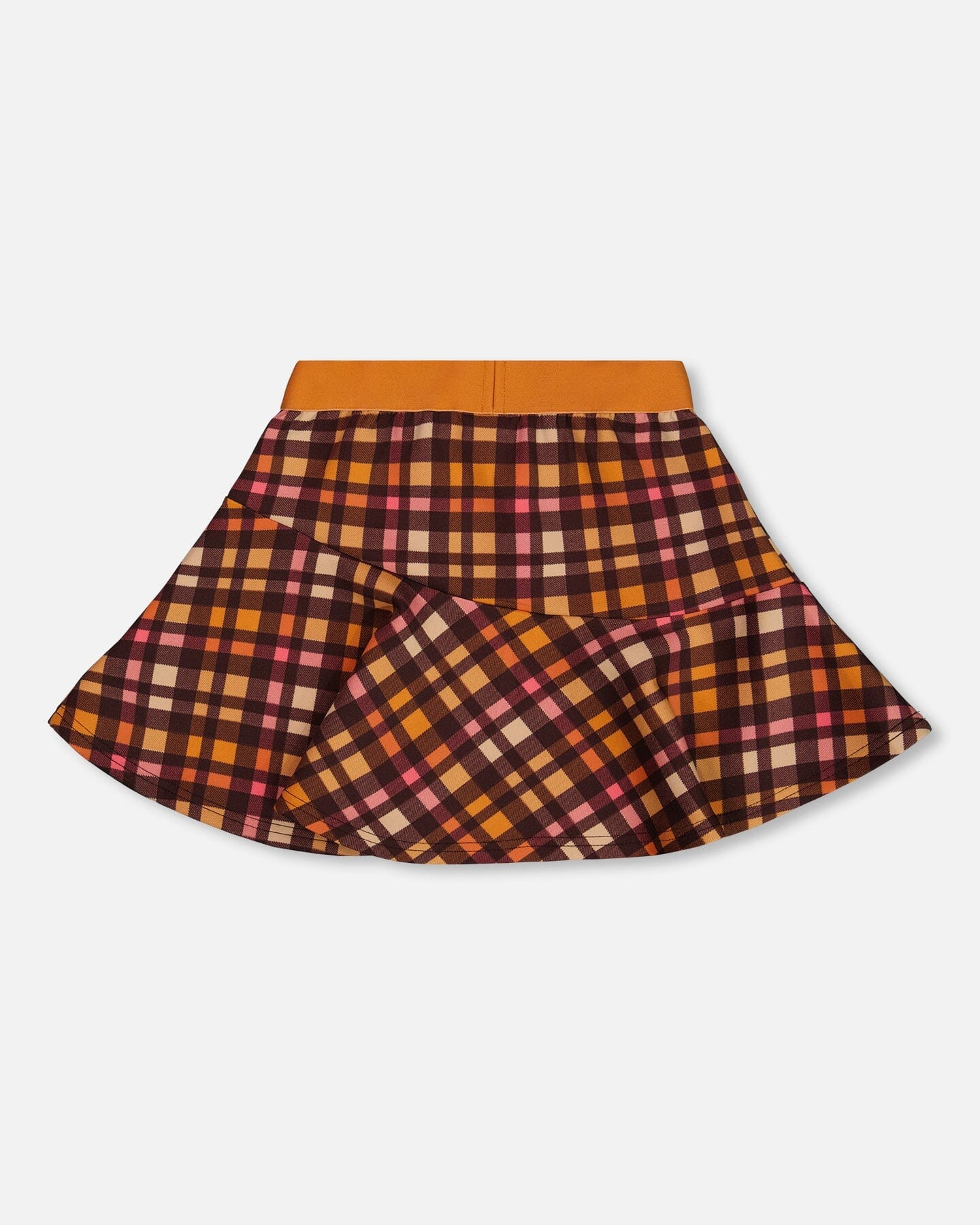Jupe Milano Plaid Magenta et Marron