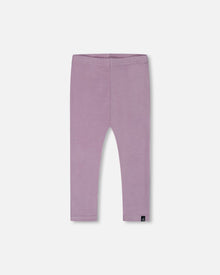 Legging côtelé ultra doux bleu lilas