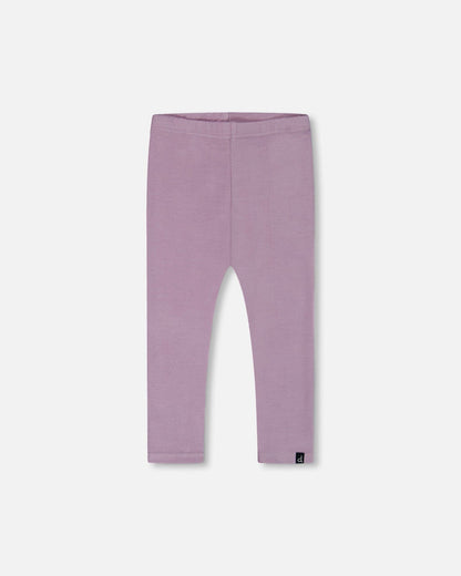 Super Soft Rib Leggings Blue Lilac