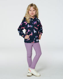 Legging côtelé ultra doux bleu lilas