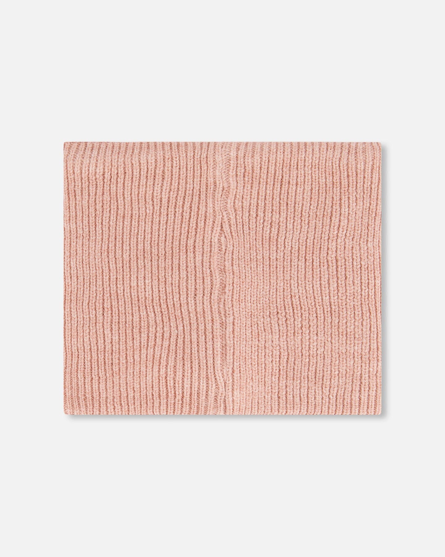 Cache-col en maille mi-saison vieux rose