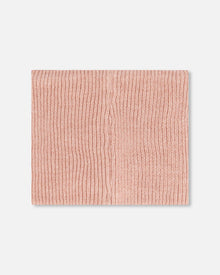 Cache-col en maille mi-saison vieux rose
