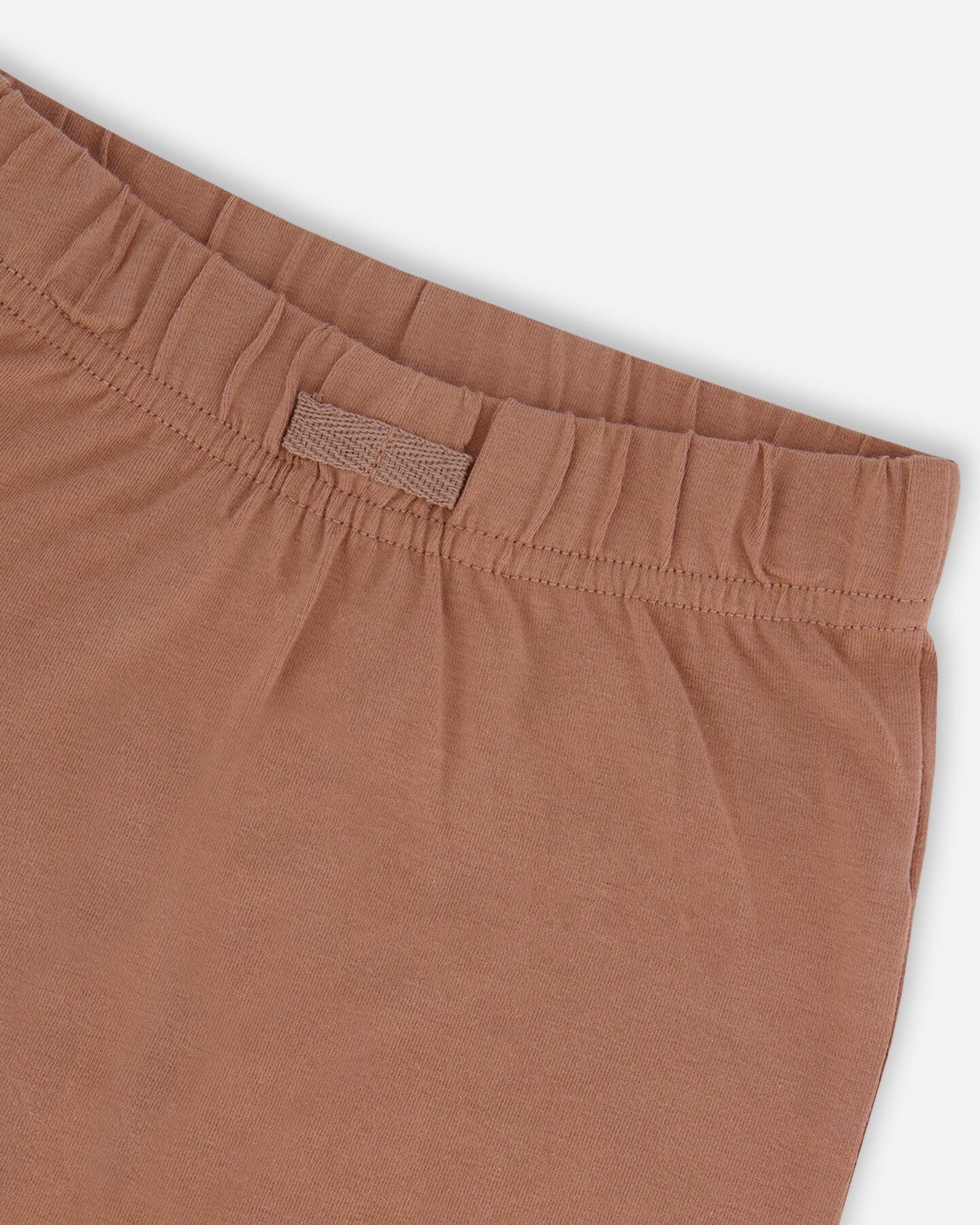Ensemble haut et short en coton biologique imprimé, marron, jaune et bananes
