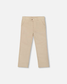 Pantalon à poches obliques taupe clair
