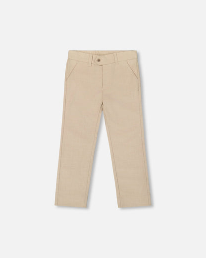 Pantalon à poches obliques taupe clair