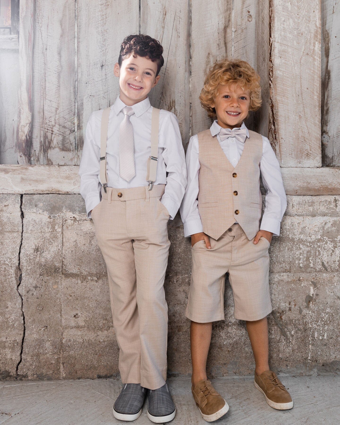 Pantalon à poches obliques taupe clair