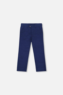Pantalon à poches obliques bleu marine