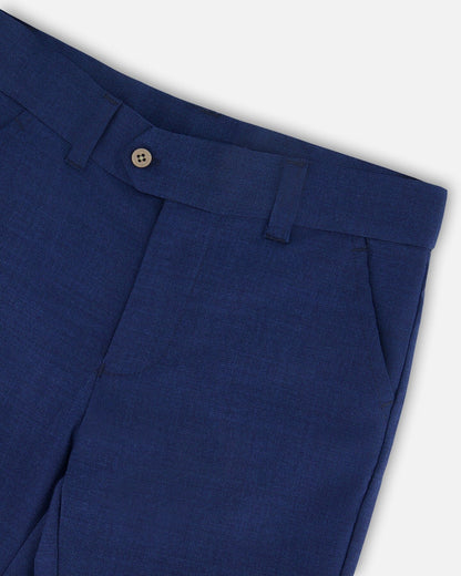 Pantalon à poches obliques bleu marine