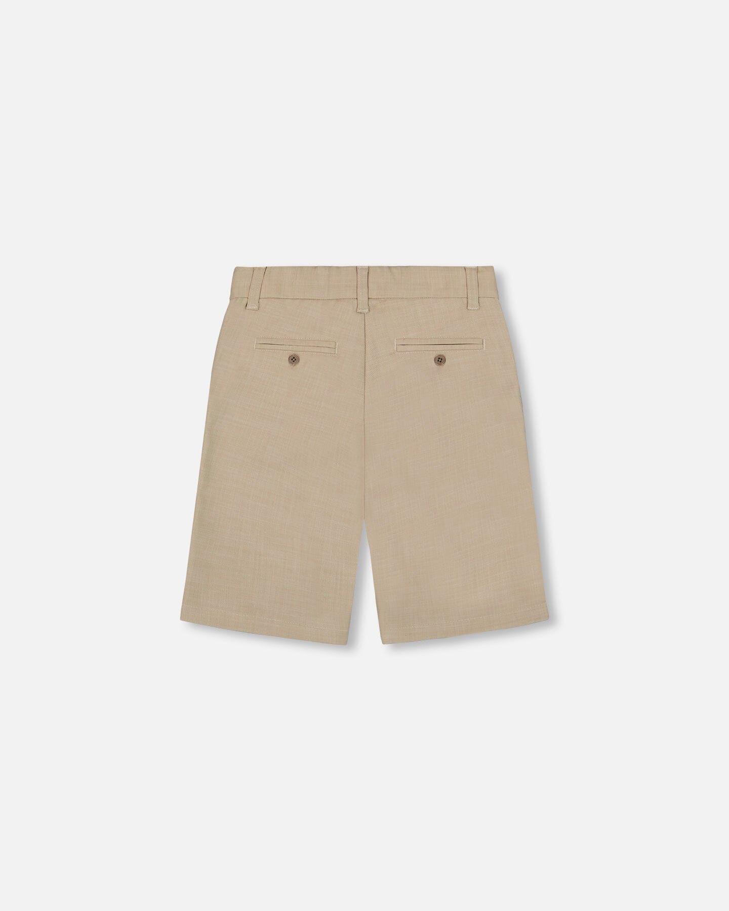 Short Bermudas à Poches Obliques Taupe Clair