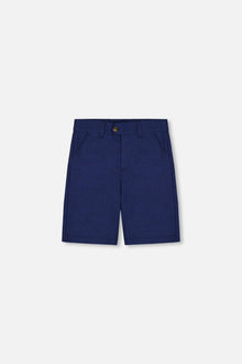 Short ample à poches obliques bleu marine