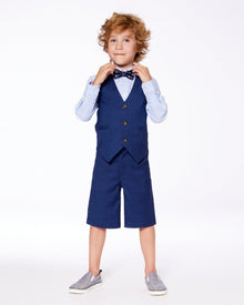 Sleeveless Vest Navy Blue