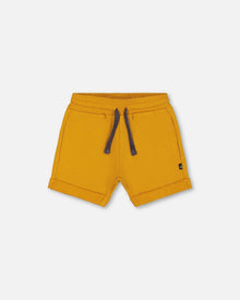 Short en molleton (French Terry) orange vif