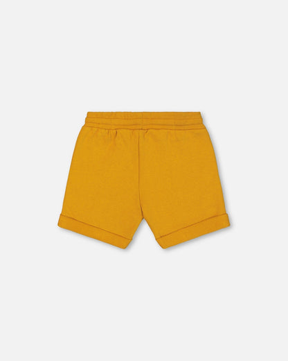 Short en molleton (French Terry) orange vif