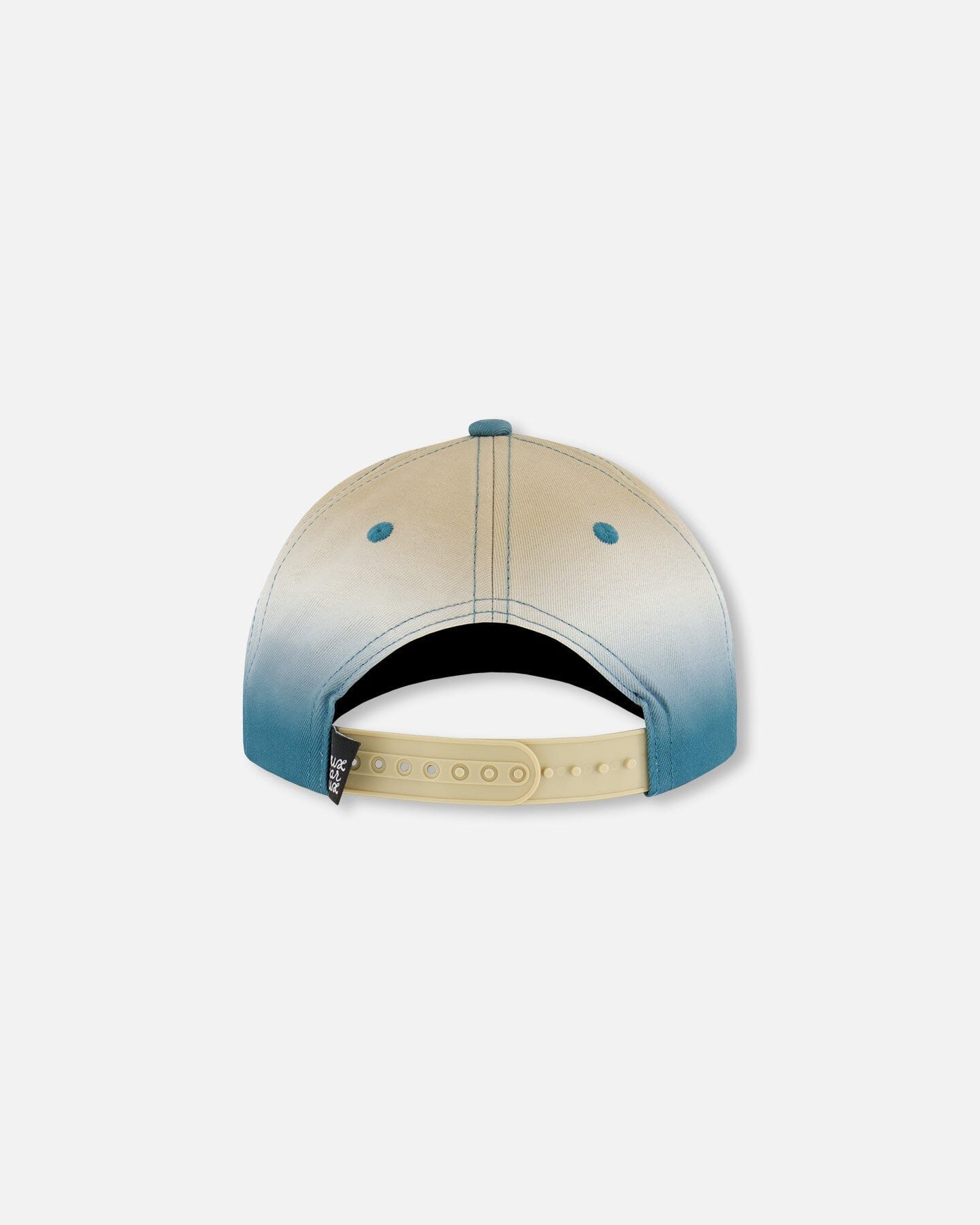 Casquette imprimée gris bleuté et beige