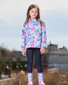 Coupe-vent imprimé et compressible Papillons sur fond multicolore