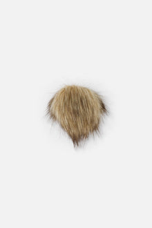 Beige Fake Fur Pompom For Hat