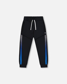 Pantalon de sport bleu et noir