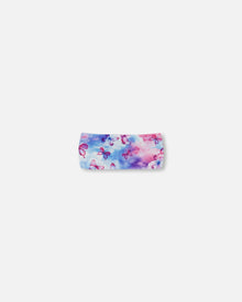 Bandeau athlétique imprimé rose, bleu et papillons