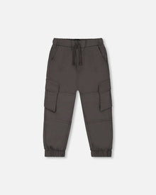 Pantalon de jogging Parachute à poches cargo gris foncé