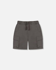 Short cargo parachute gris foncé