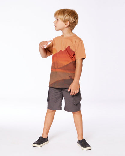 Parachute Cargo Pocket Shorts Dark Gray
