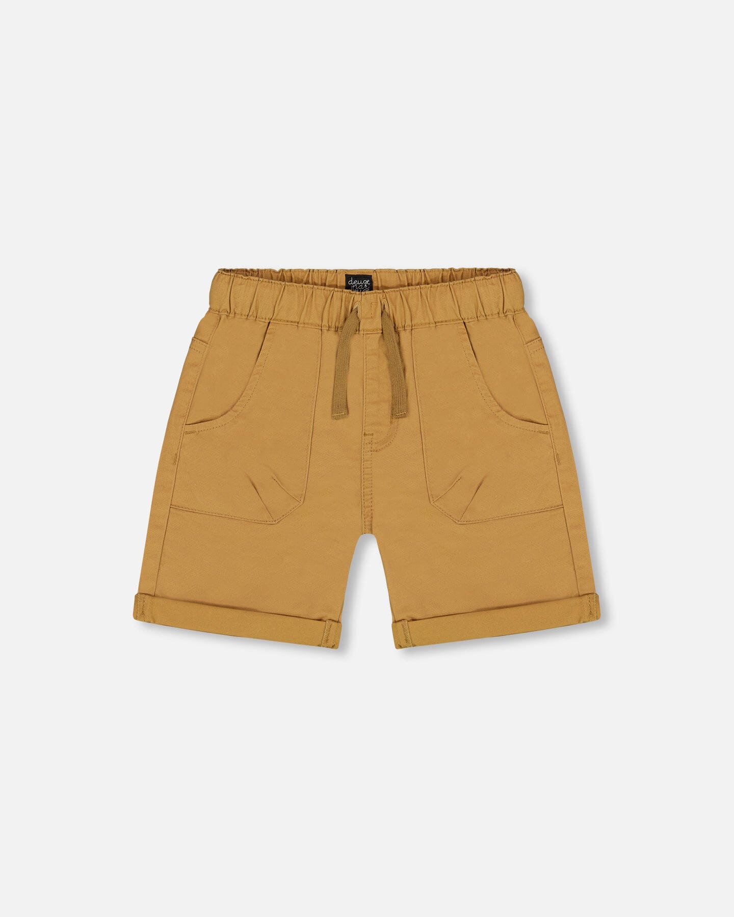 Short en sergé extensible - Fauve
