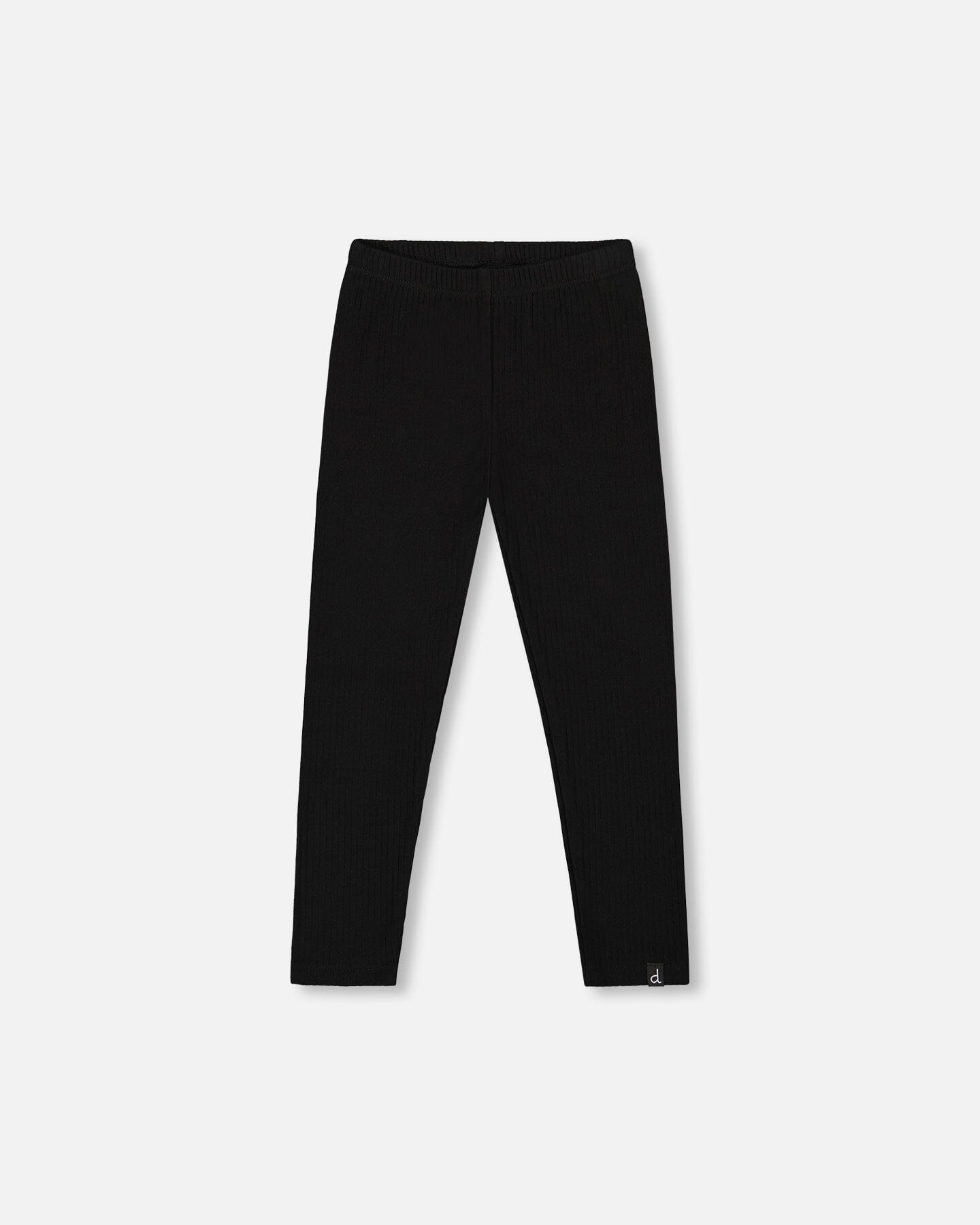 Legging côtelé noir