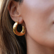 Style GALENA Gold: Twisted Hoop Style Earrings