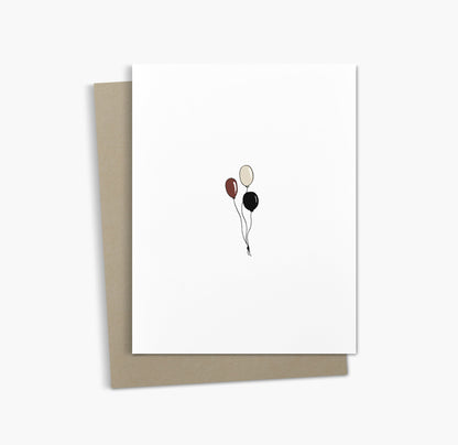 Carte de vœux Félicitations | Carte Ballons de célébration
