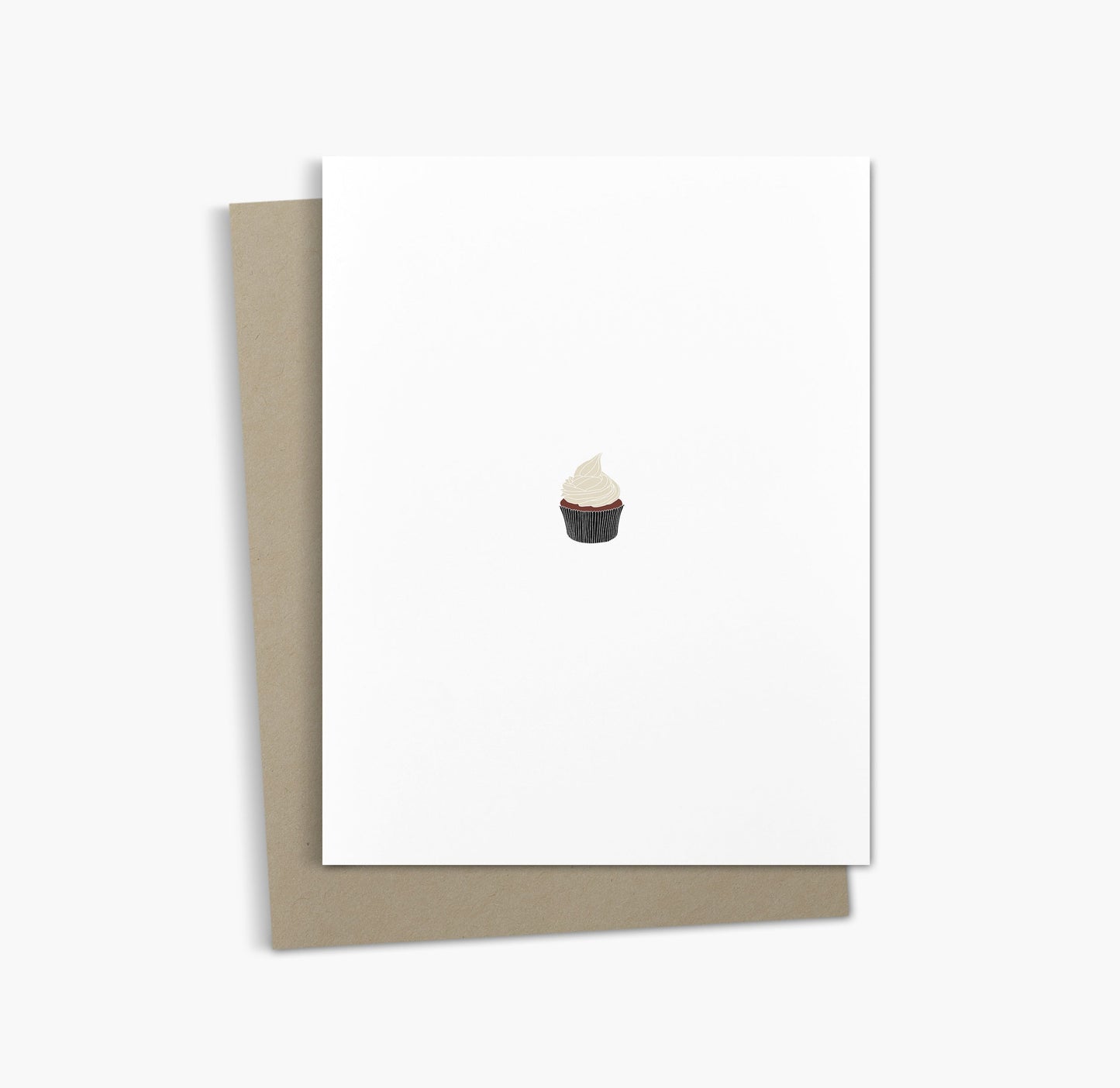 Carte de vœux cupcake | Carte de vœux simple joyeux anniversaire