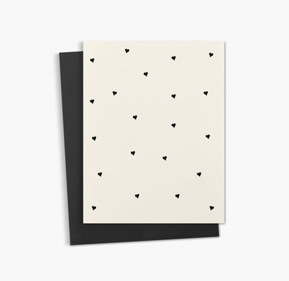 Pois cœurs | Carte de vœux neutre pour tous les jours