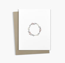 Carte de vœux Couronne de Noël | Carte Joyeux Noël