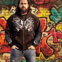 Sweat à capuche zippé BOL pour homme, motif têtes de mort