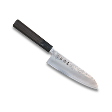 Ginrei Silver 3-Layer Nashiji Santoku knife 170mm Wenge Handle