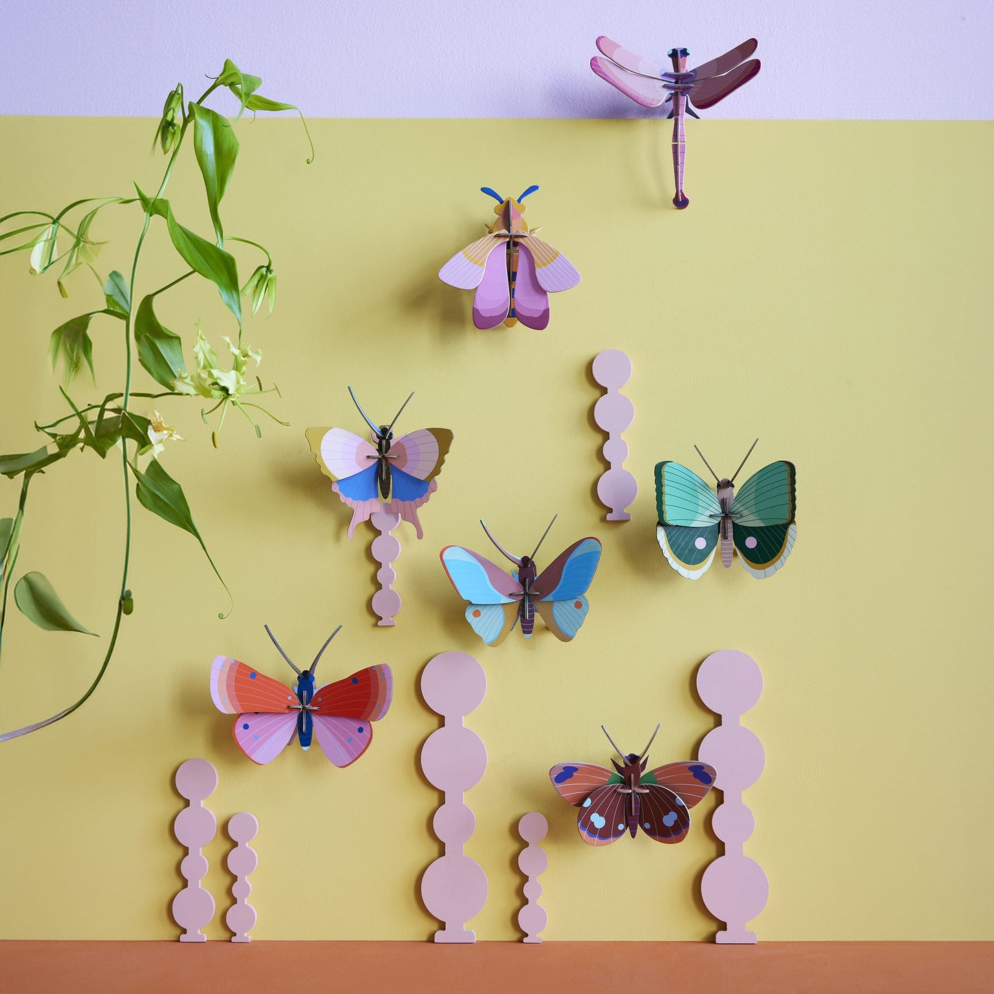 Papillon Bord Doré