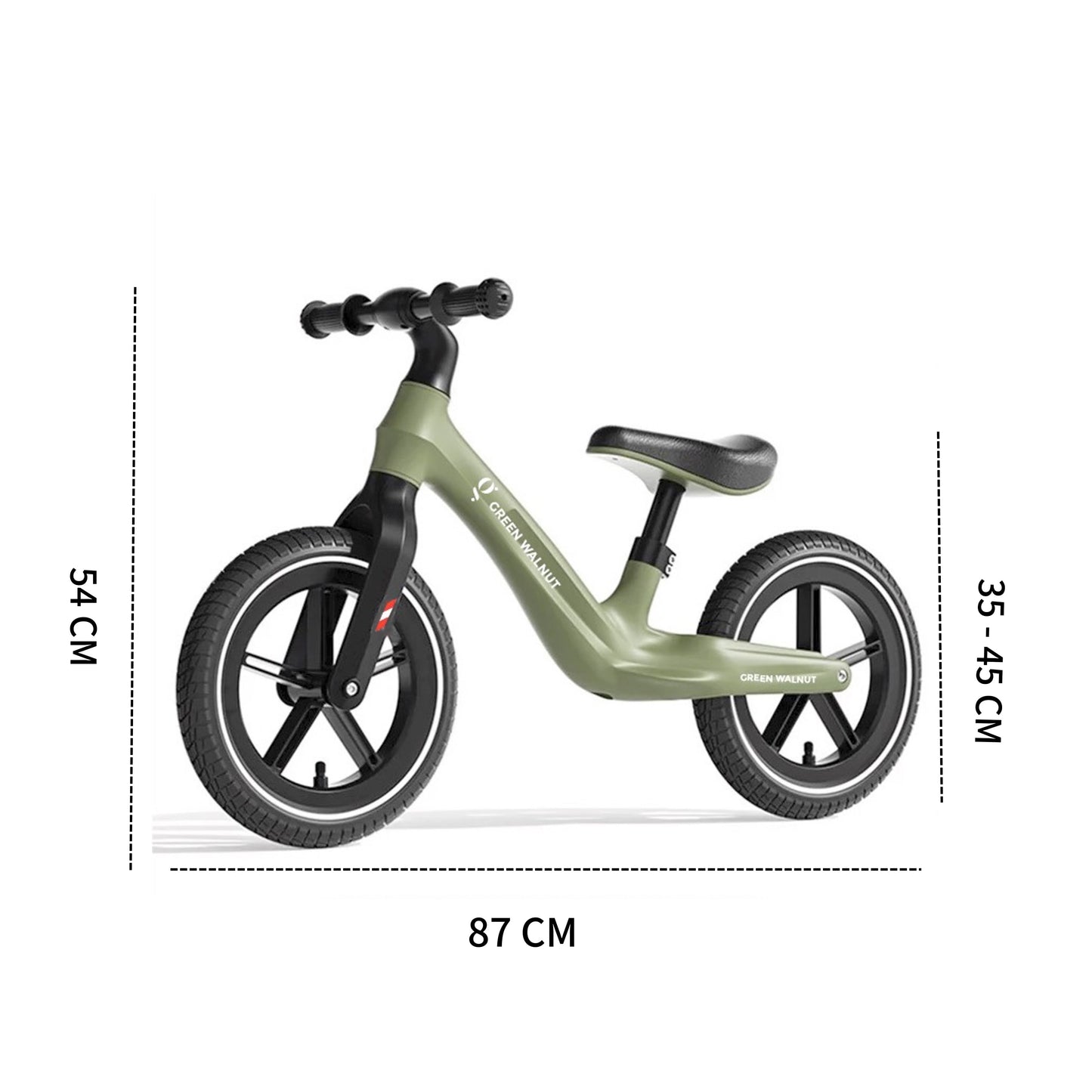 Draisienne | Vélo 12" Sport | Draisienne sans pédales (Verte)