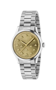 Montre GUCCI G-Timeless multi-abeilles laquée or YA1265035