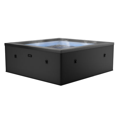 Spa gonflable éco-mousse Wave Garda 4/6 personnes carré avec chauffage intégré